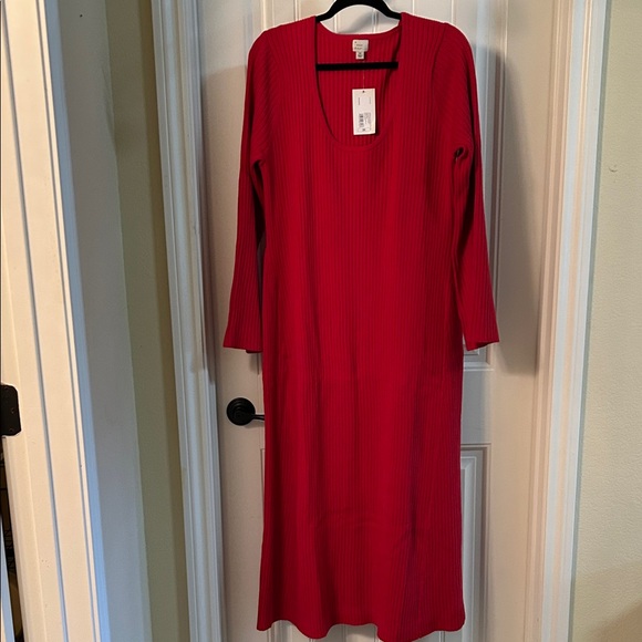 a new day Dresses & Skirts - a new day Red Long Sleeve Dress